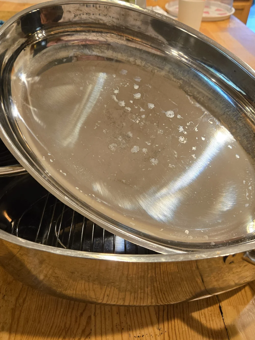 15 In. Mr. Rudolf Stainless Steel Roasting Pan W/ Rack, Lid, And Induction Safe